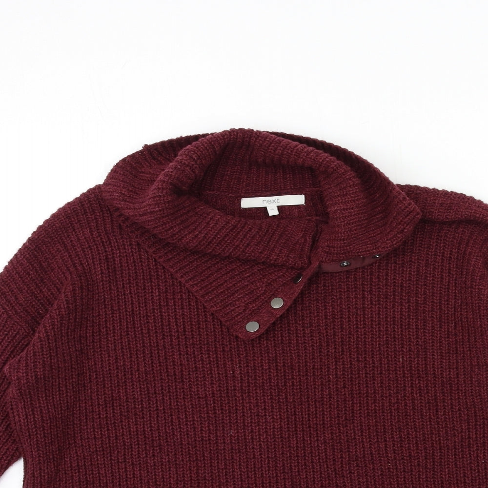 NEXT Womens Red  Knit Pullover Jumper Size M