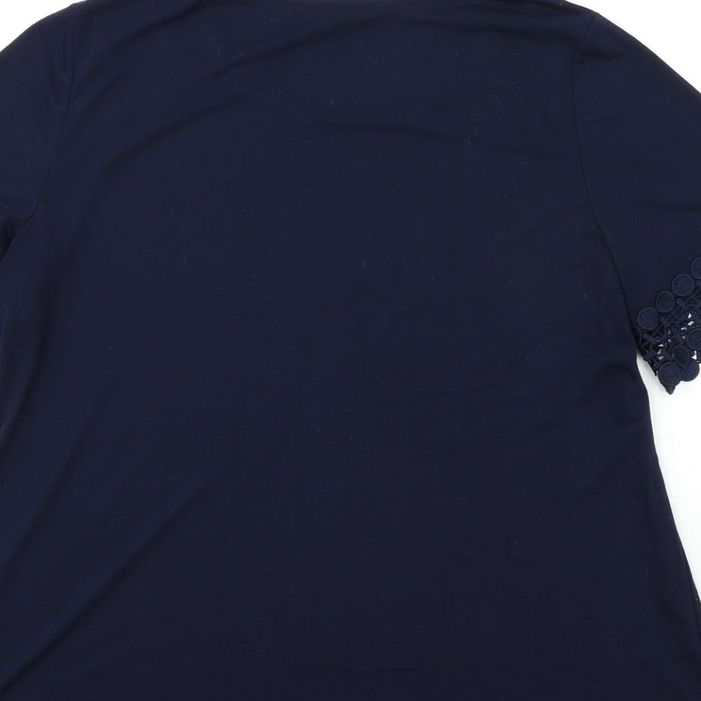 Bonmarché Womens Blue   Basic T-Shirt Size 18