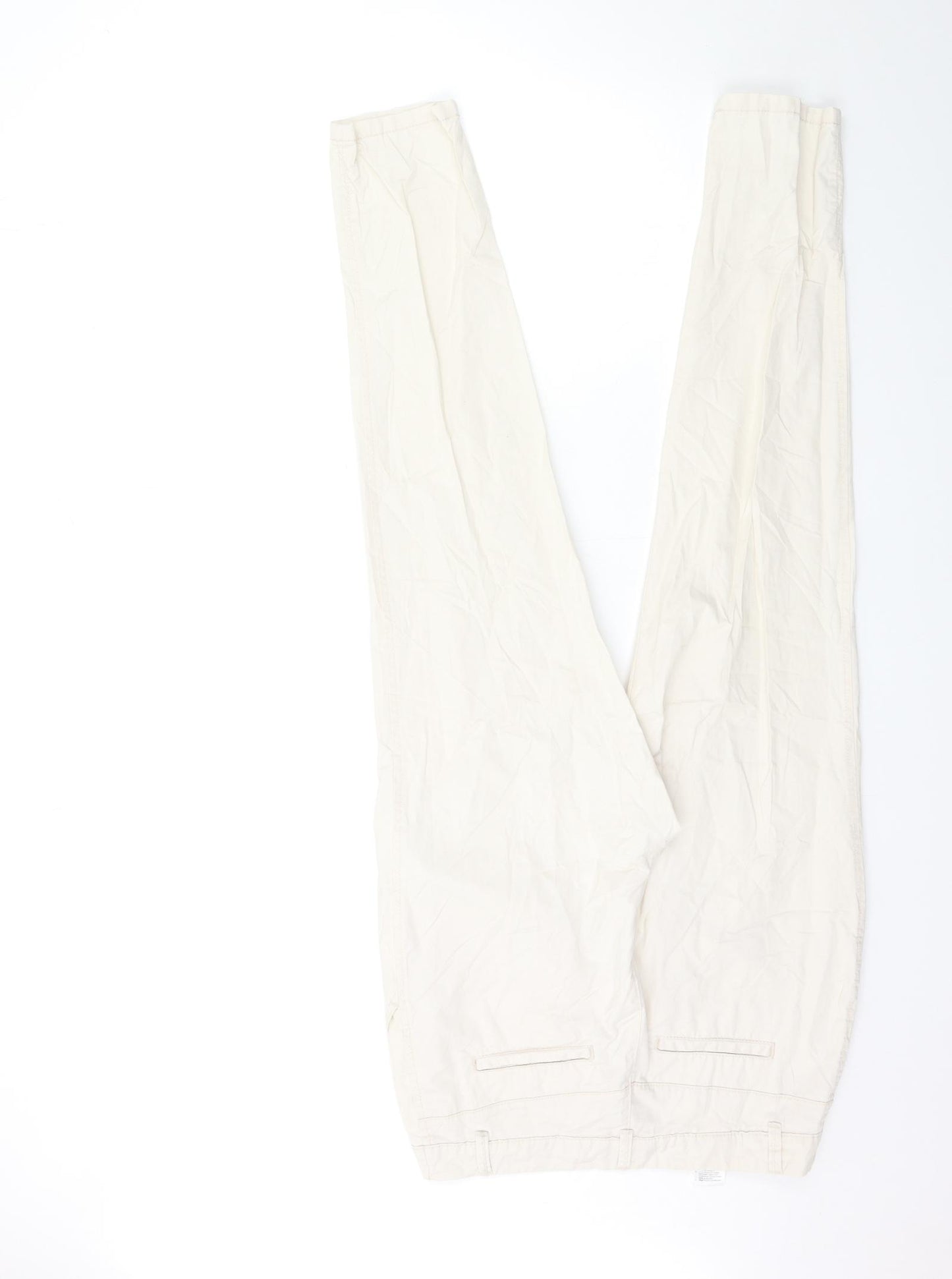 H&M Womens White   Trousers  Size 8 L30 in