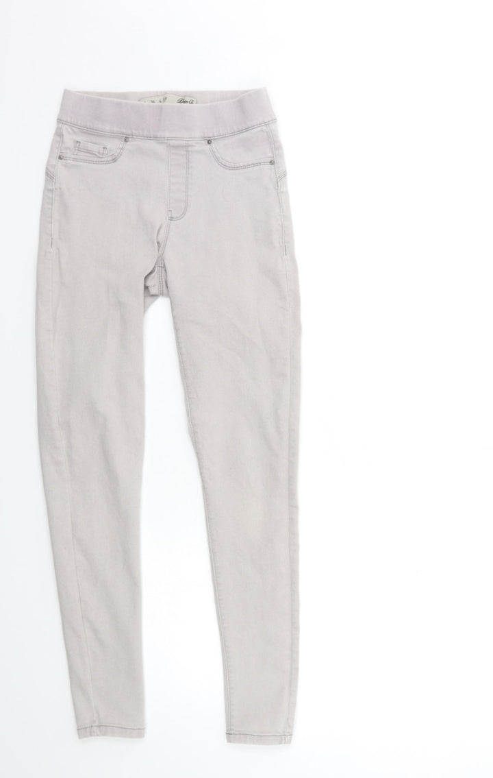 Denim & Co. Womens Grey Denim Jegging Jeans Size 8 L28 in
