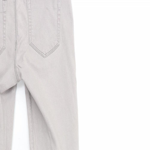 Denim & Co. Womens Grey  Denim Jegging Jeans Size 8 L28 in