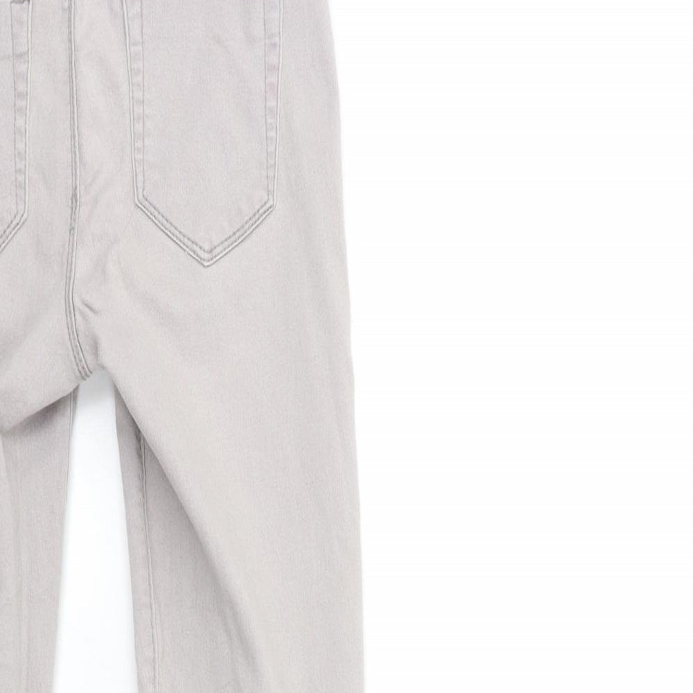 Denim & Co. Womens Grey  Denim Jegging Jeans Size 8 L28 in