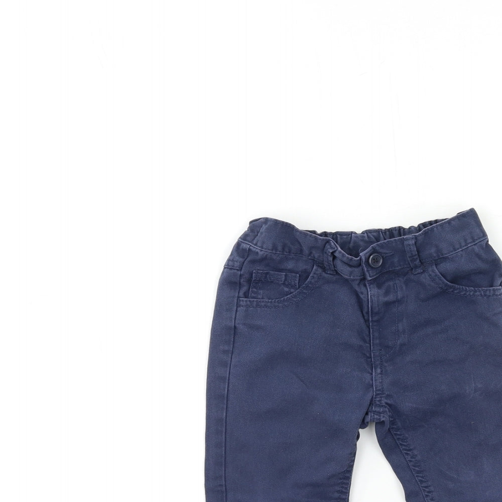 George Boys Blue   Chino Trousers Size 3-4 Years