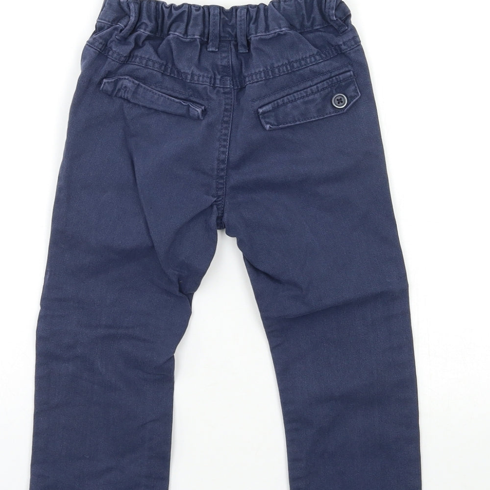 George Boys Blue   Chino Trousers Size 3-4 Years