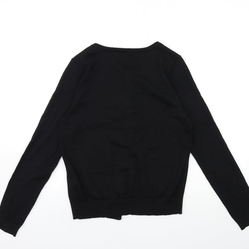 New Look Womens Black  Knit Cardigan Jumper Size 12