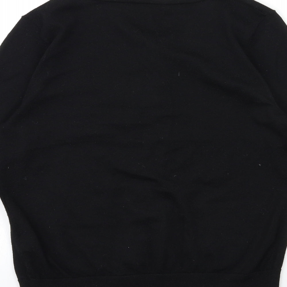 New Look Womens Black  Knit Cardigan Jumper Size 12