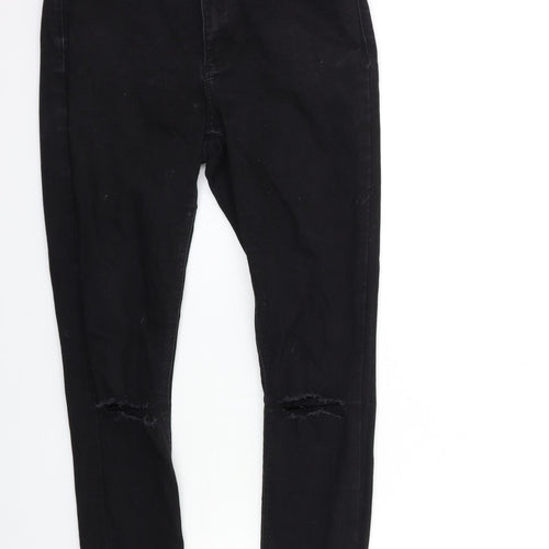Denim & Co. Womens Black  Denim Skinny Jeans Size 10 L27 in
