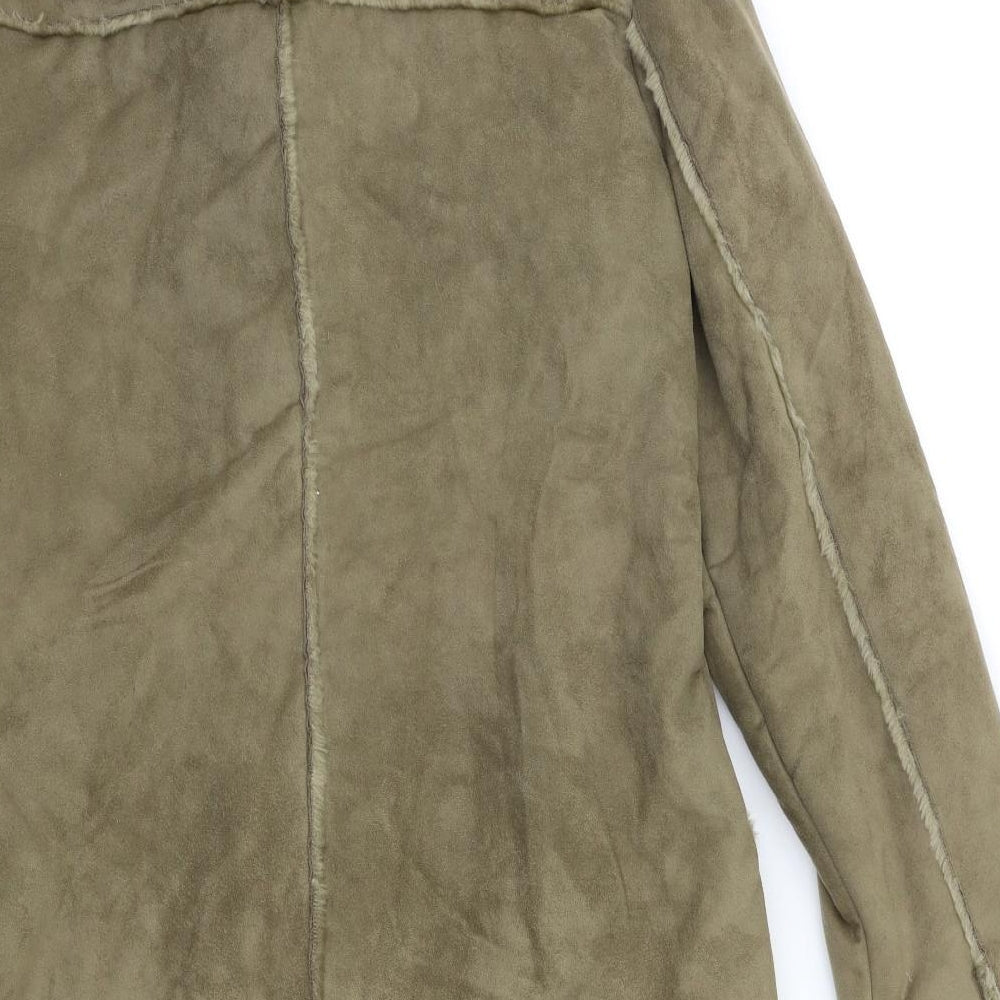 fairweather leather Womens Green   Overcoat Coat Size M
