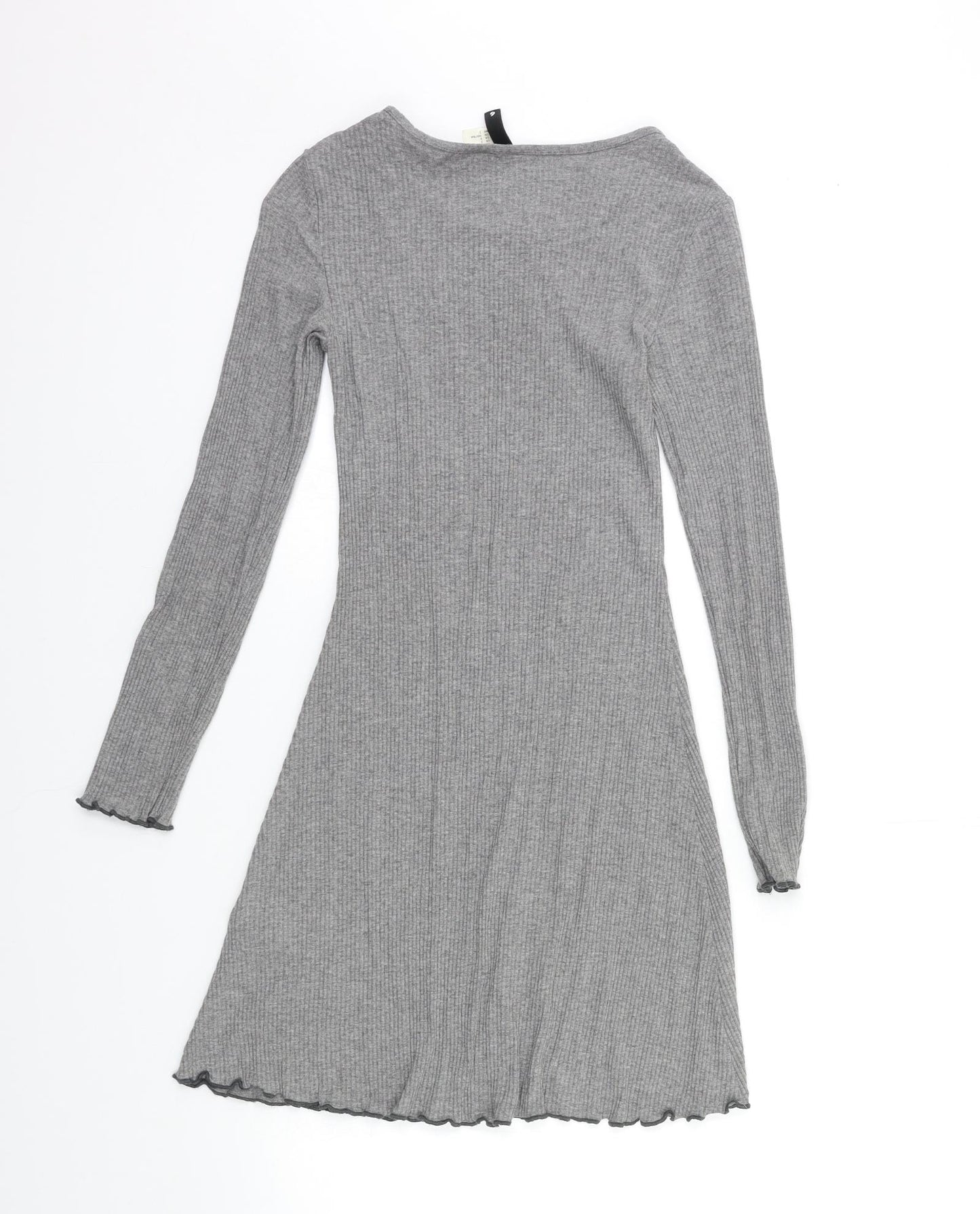 H&M Womens Grey   Jumper Dress  Size 6