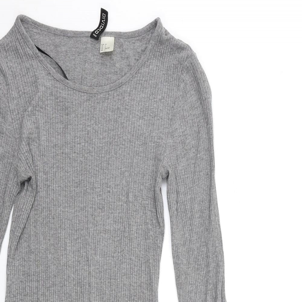 H&M Womens Grey   Jumper Dress  Size 6