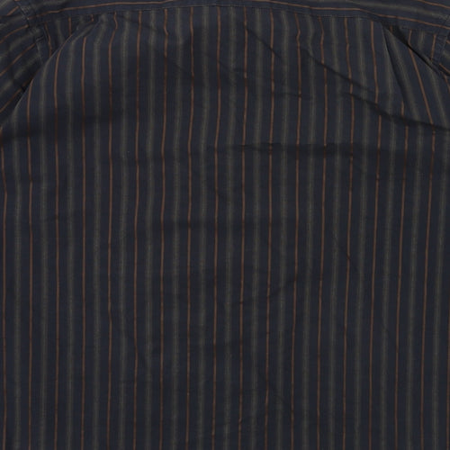 F&F Mens Black Striped   Button-Up Size M