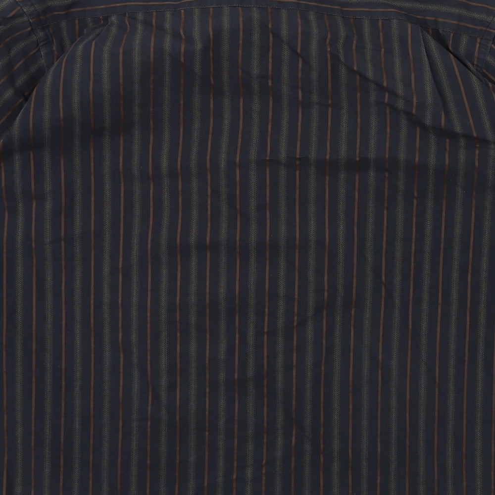 F&F Mens Black Striped   Button-Up Size M