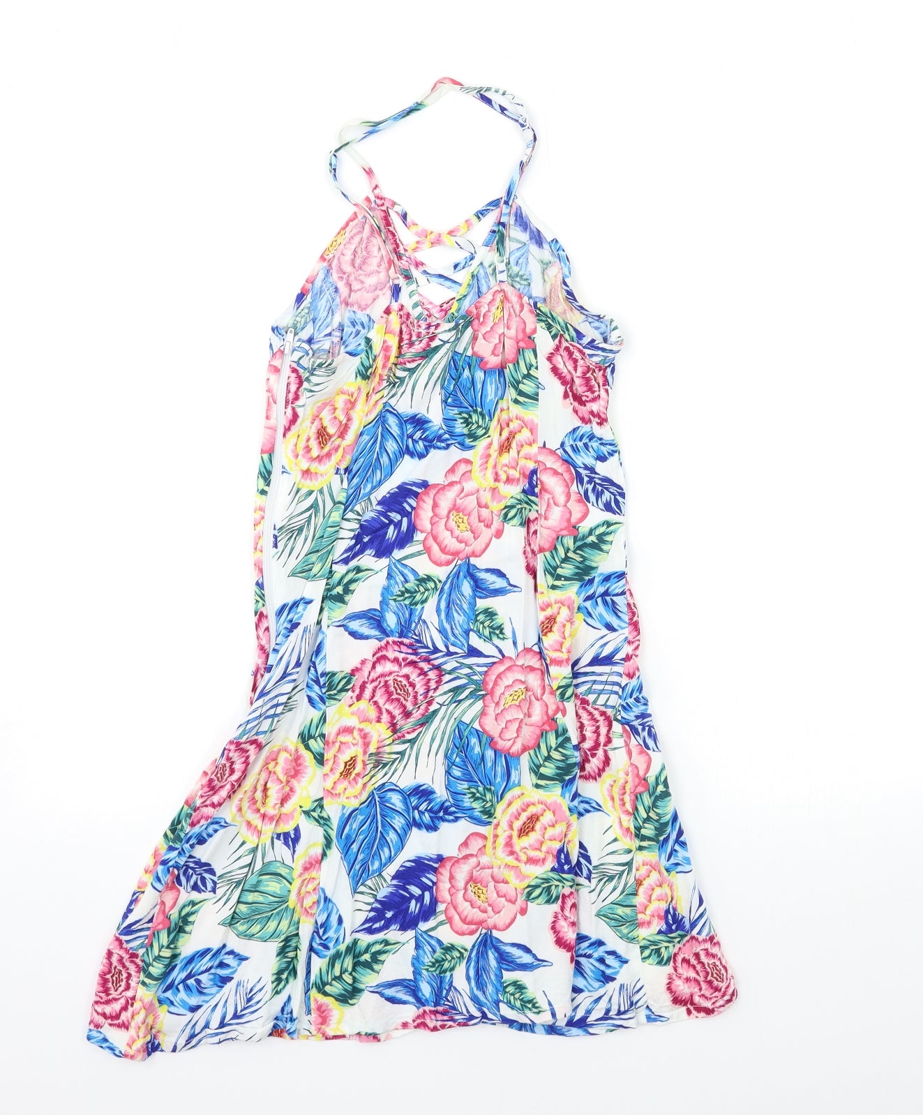 H&M Womens White Floral  Shift  Size 10