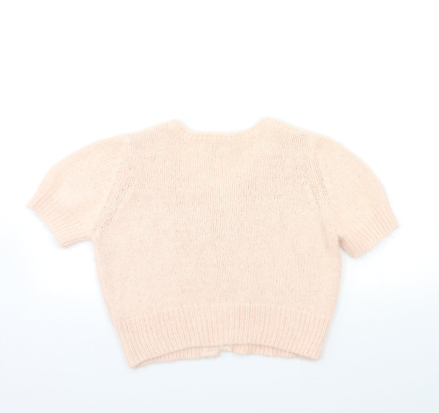 F&F Womens Pink  Knit Cardigan Jumper Size 14