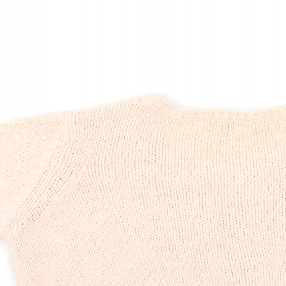 F&F Womens Pink  Knit Cardigan Jumper Size 14