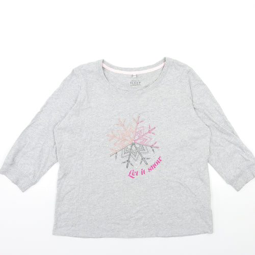 Debenhams Womens Grey   Basic T-Shirt Size 12  - snow