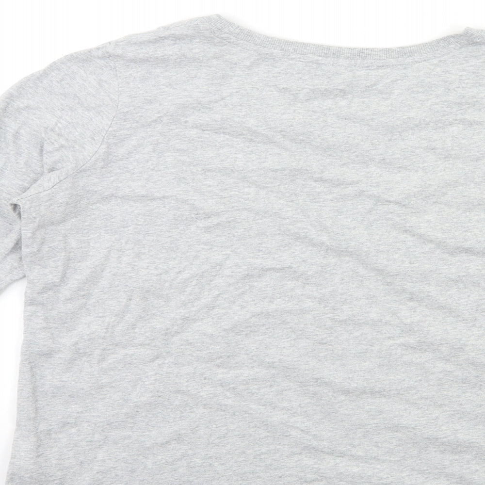 Debenhams Womens Grey   Basic T-Shirt Size 12  - snow