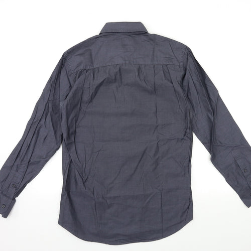 NEXT Mens Grey    Button-Up Size 14.5