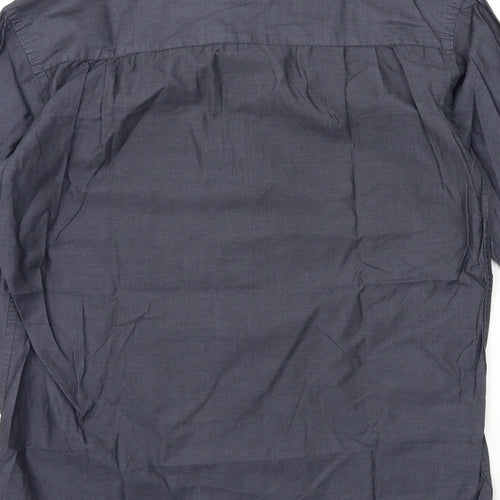 NEXT Mens Grey    Button-Up Size 14.5