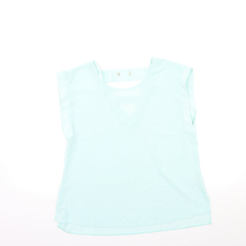 Papaya Womens Blue   Basic Blouse Size 12