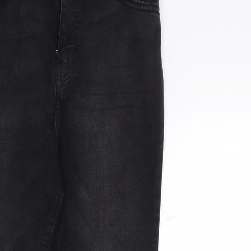 Denim & Co. Womens Black  Denim Skinny Jeans Size 14 L27 in