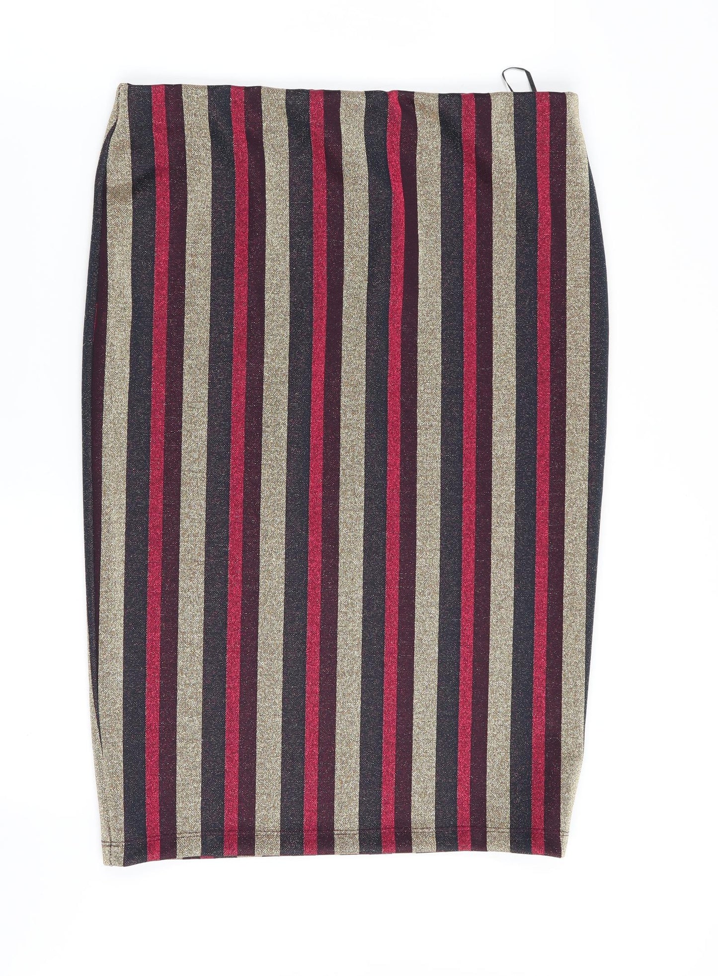 Primark Womens Multicoloured Striped  Flare Skirt Size 14  - Stretch waistband