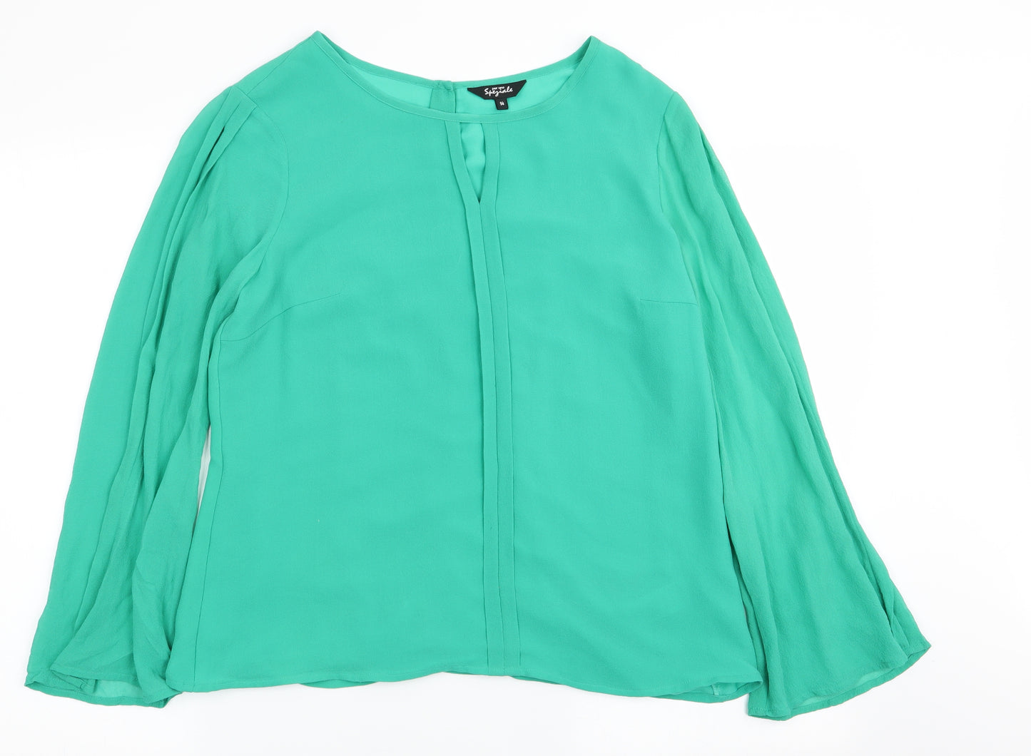 Per Una Womens Green   Basic Blouse Size 14