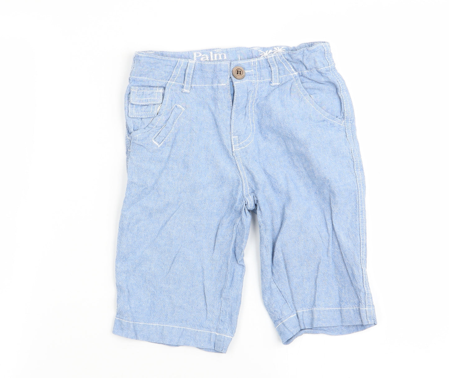 Palm Springs Boys Blue   Chino Shorts Size 6 Years