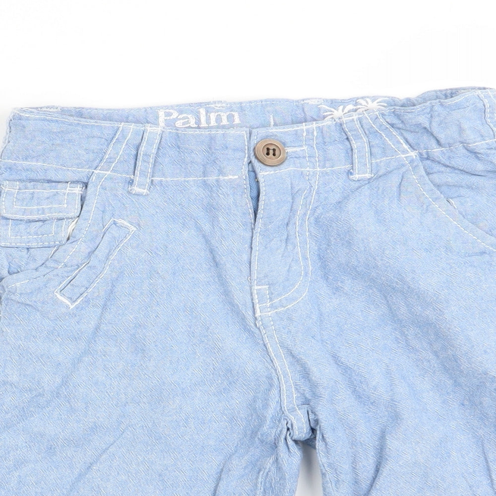 Palm Springs Boys Blue   Chino Shorts Size 6 Years