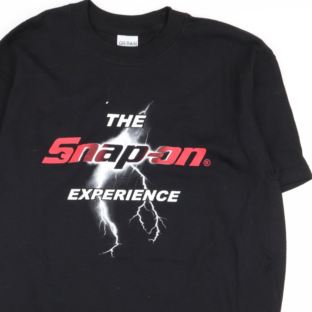 Gildan Mens Black    T-Shirt Size M