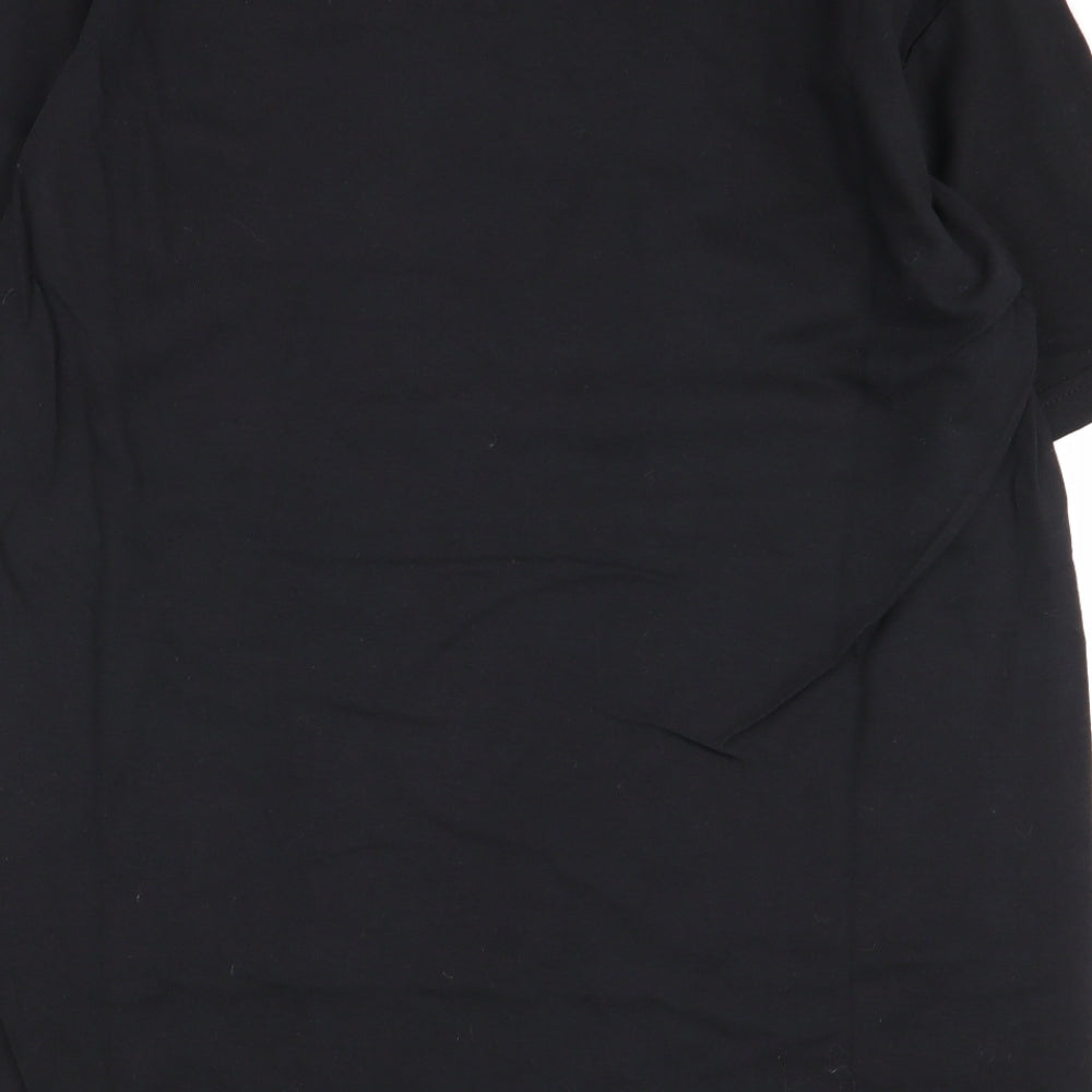 Gildan Mens Black    T-Shirt Size M