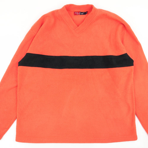 Oak valley Mens Orange   Pullover Jumper Size L