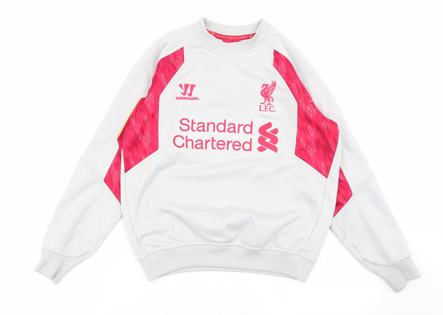 Liverpool FC Boys Grey Geometric  Pullover Jumper Size 11 Years