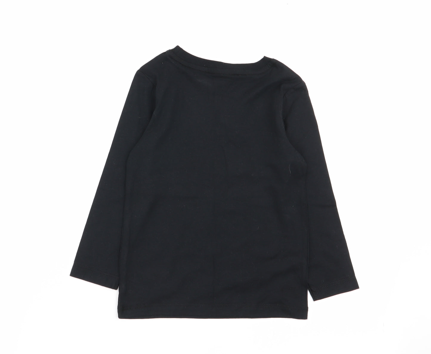 Asda George Boys Black   Basic T-Shirt Size 2-3 Years  - batman