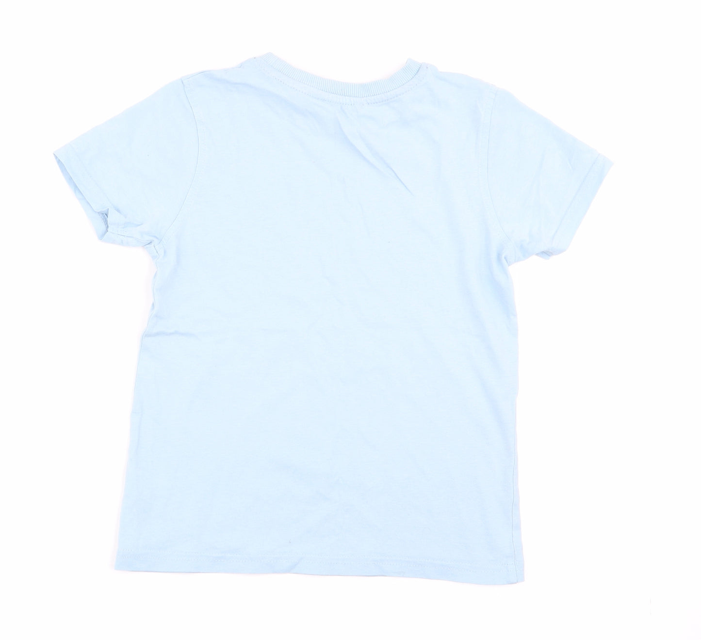 Asda George Boys Blue   Basic T-Shirt Size 5-6 Years