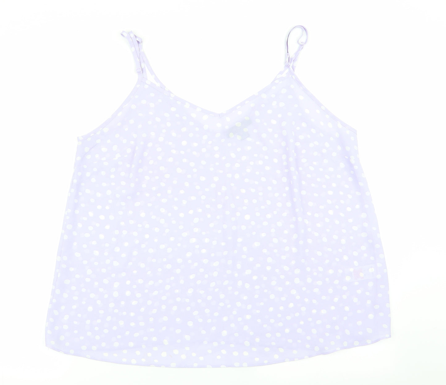 Primark Womens Purple Polka Dot  Basic Blouse Size 18