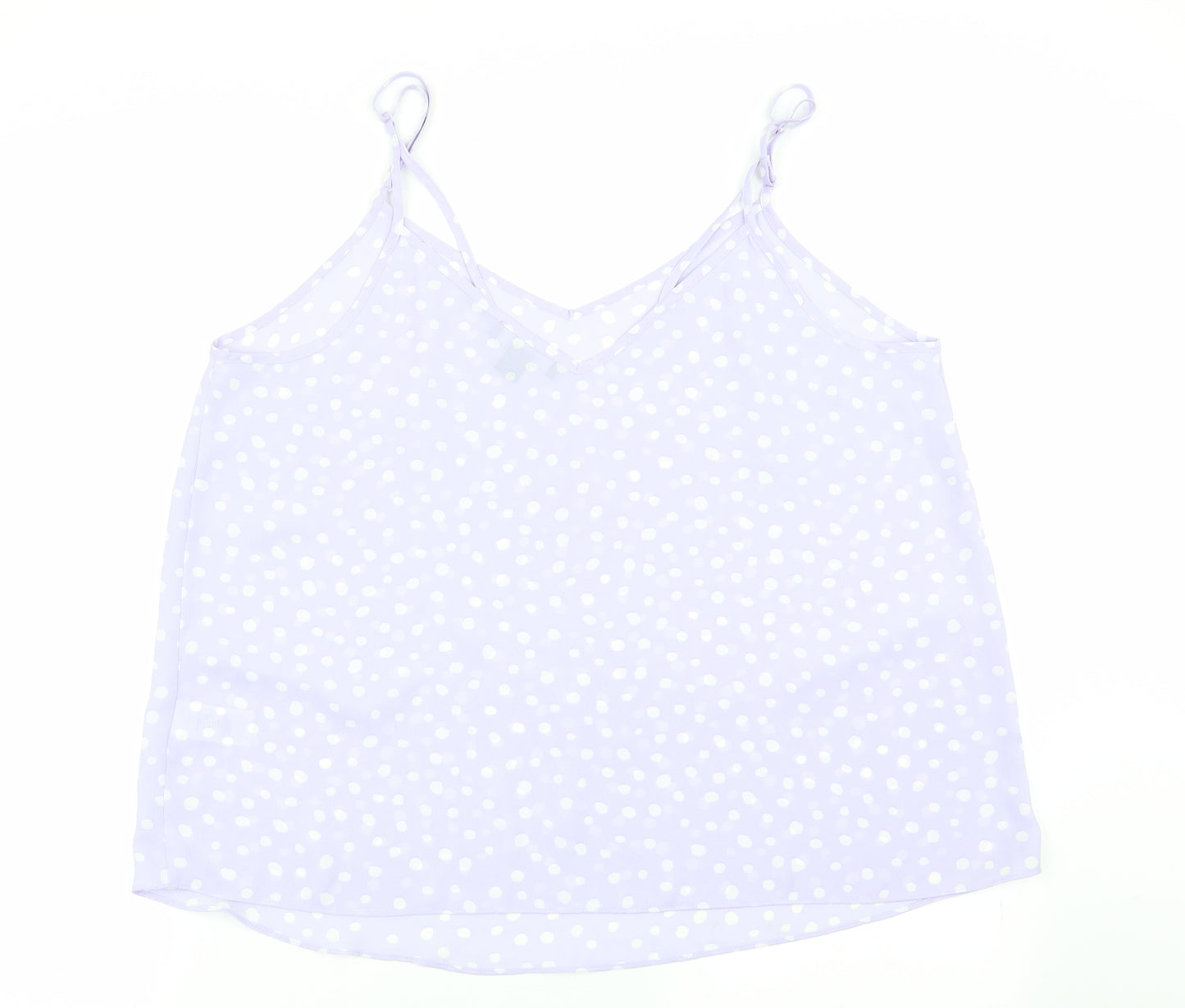 Primark Womens Purple Polka Dot  Basic Blouse Size 18