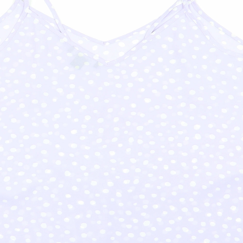 Primark Womens Purple Polka Dot  Basic Blouse Size 18
