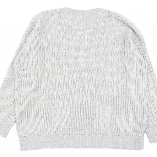New Look Womens Grey   Pullover Jumper Size M