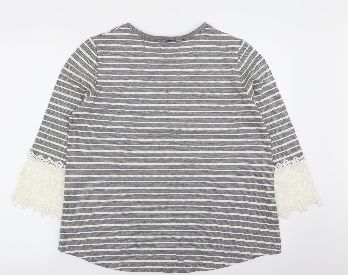 TU Womens Multicoloured Striped  Basic T-Shirt Size 16
