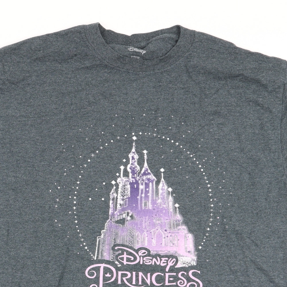 Disney Womens Grey   Basic T-Shirt Size M