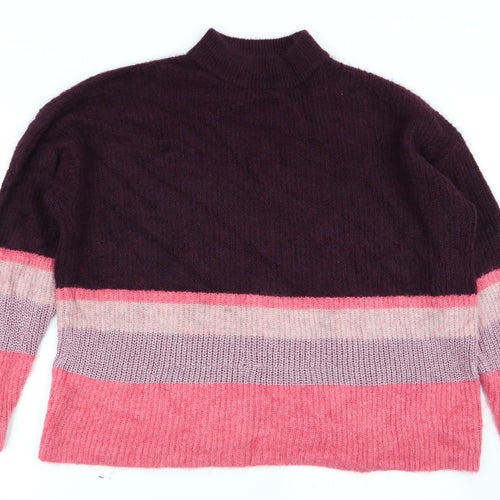 Asda George Womens Multicoloured Striped  Pullover Jumper Size XL