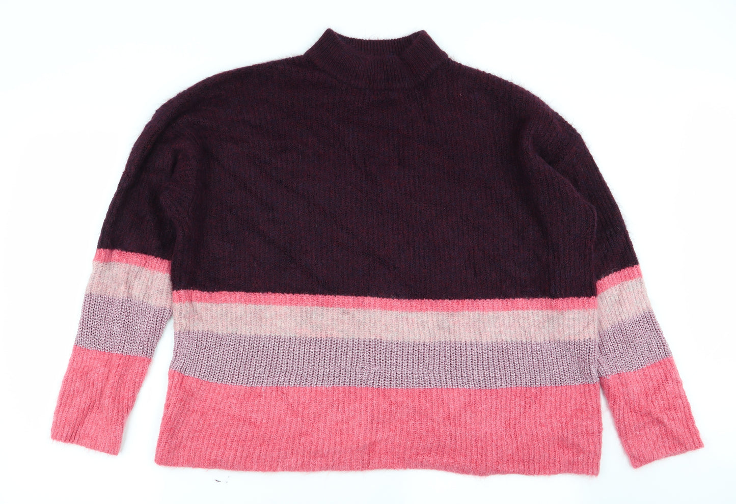 Asda George Womens Multicoloured Striped  Pullover Jumper Size XL