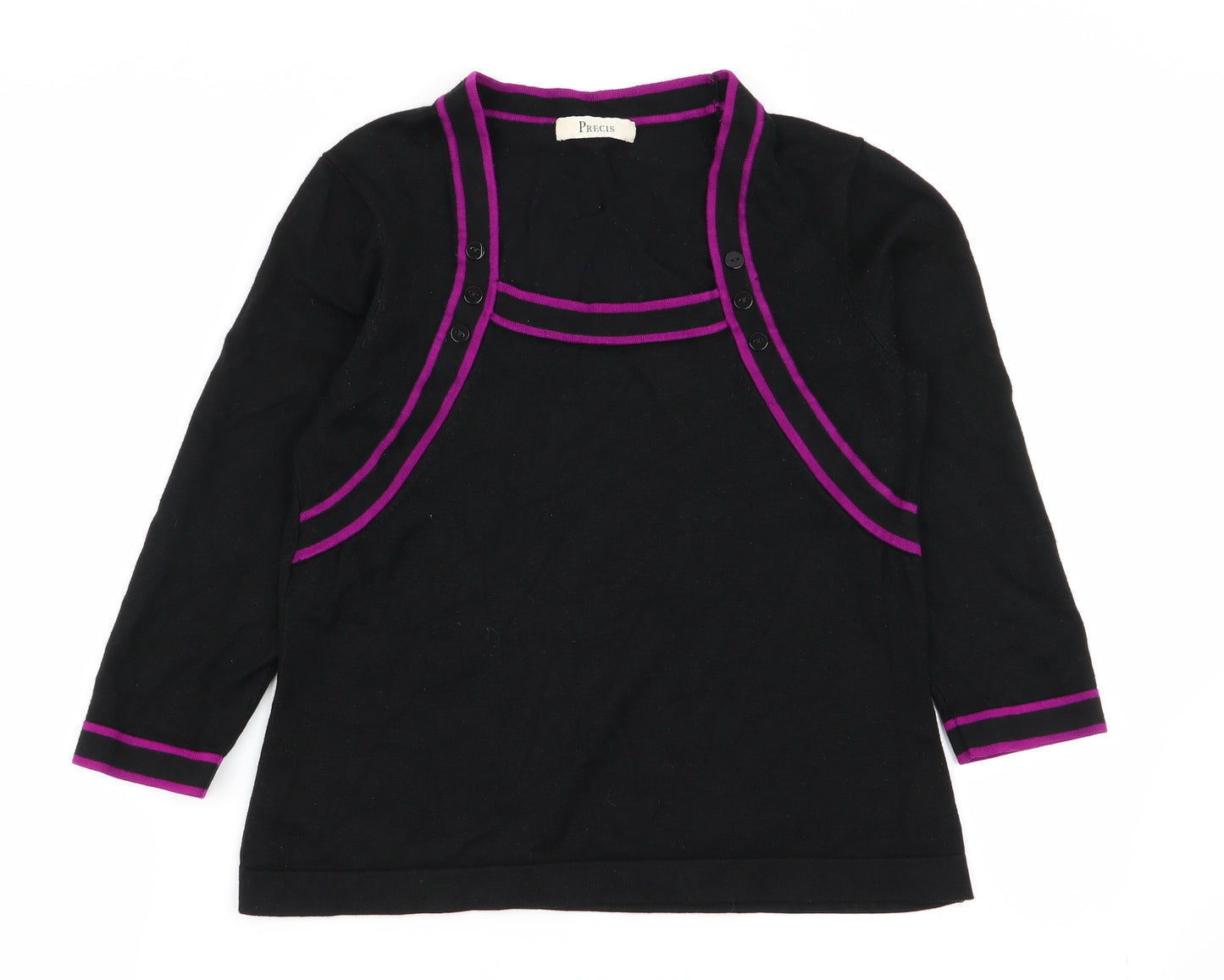 precise Womens Black   Pullover Jumper Size S