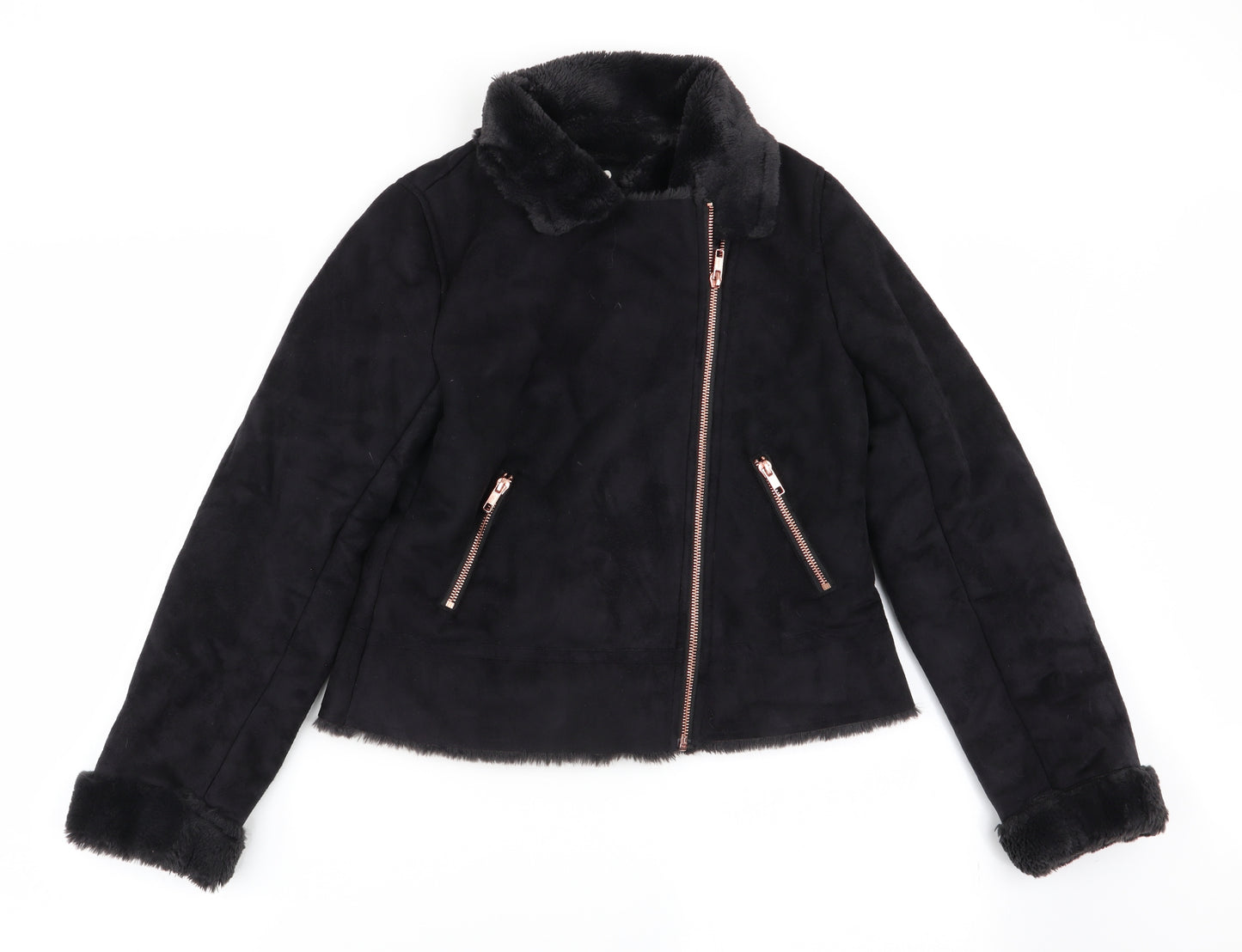 Very Girls Black   Jacket Coat Size 13 Years