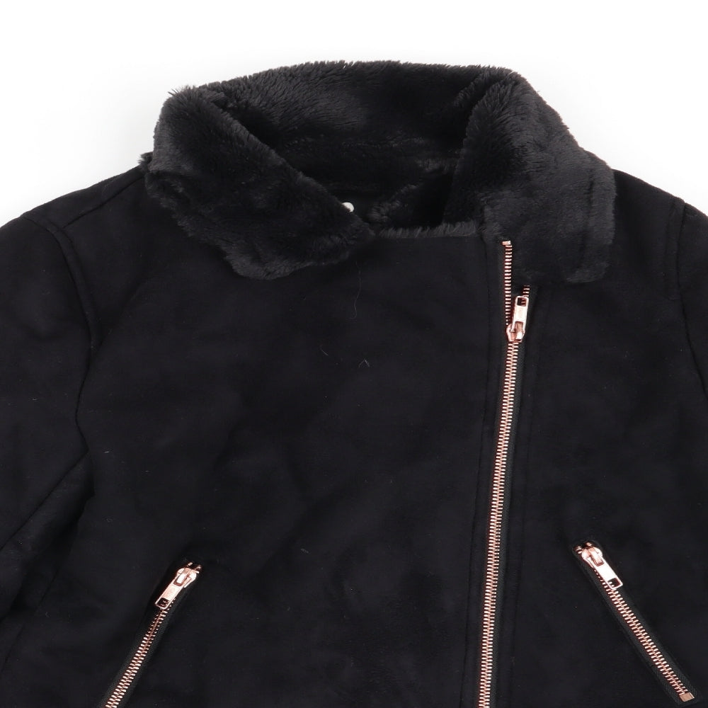 Very Girls Black   Jacket Coat Size 13 Years