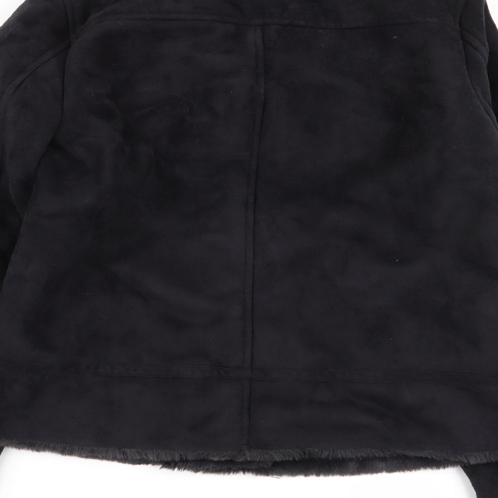 Very Girls Black   Jacket Coat Size 13 Years