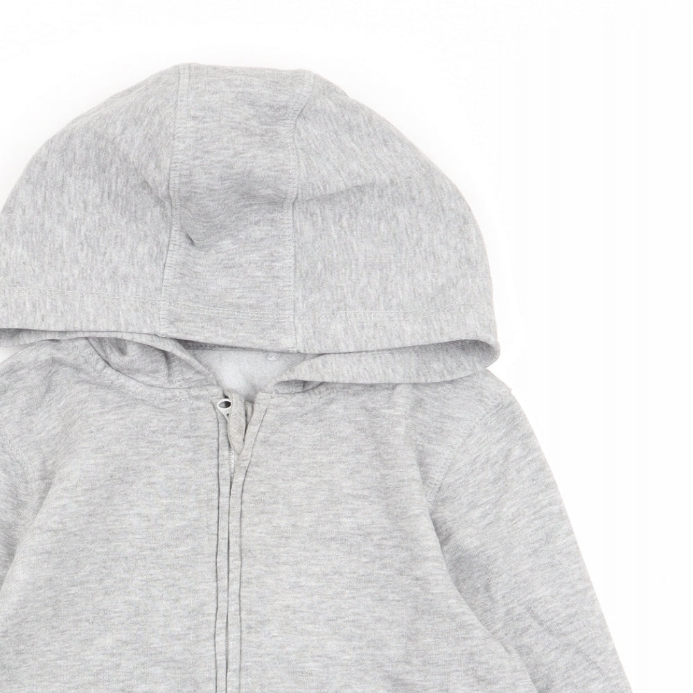 Asda George Boys Grey   Full Zip Jumper Size 2-3 Years
