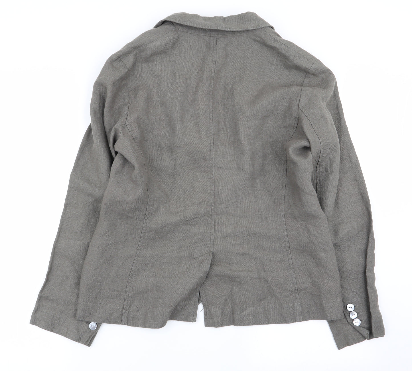 lands end Womens Grey   Jacket Blazer Size 12
