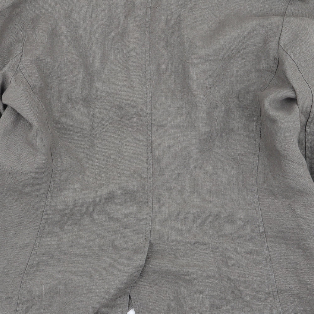 lands end Womens Grey   Jacket Blazer Size 12